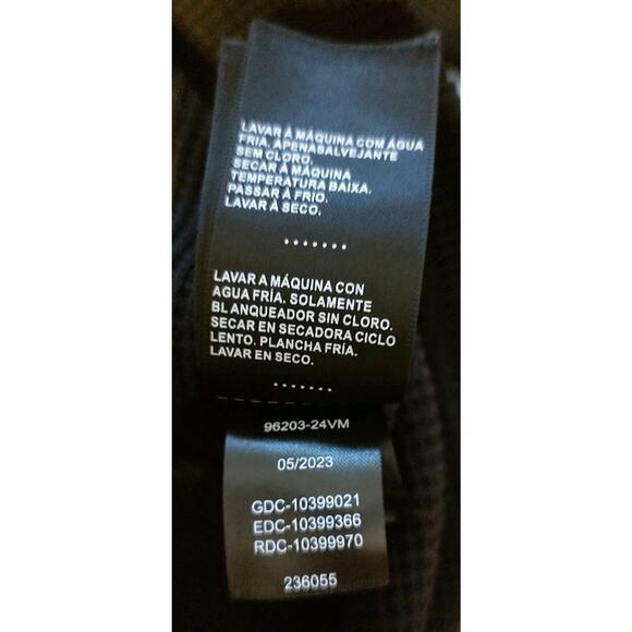 Men's Harley Davidson Willie G Skull Thermal Henley- Black Beauty - Medium - Picture 5 of 6